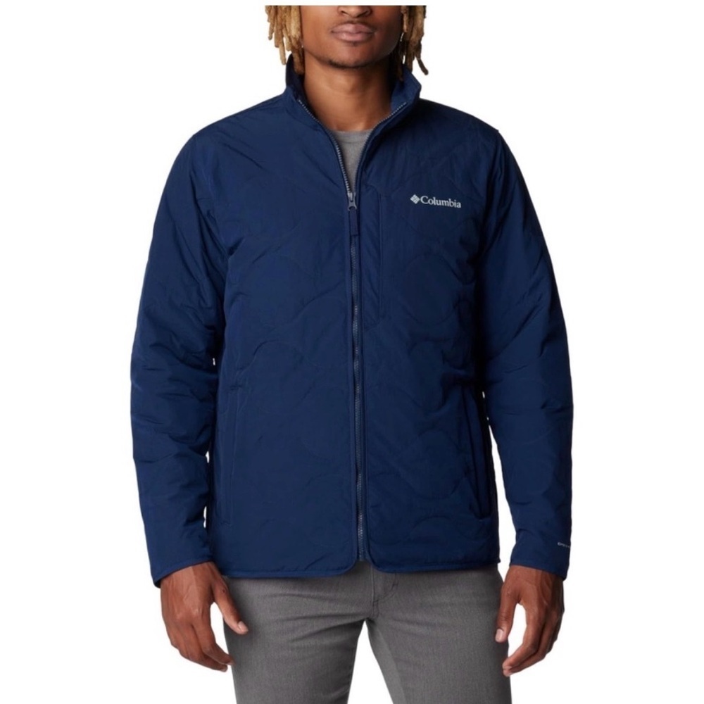 NWT Columbia Men's Navy Blue Birchwood Jacket Size Large